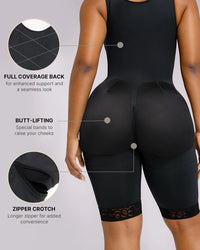 Full-Coverage Waist Trainer Bodysuit
